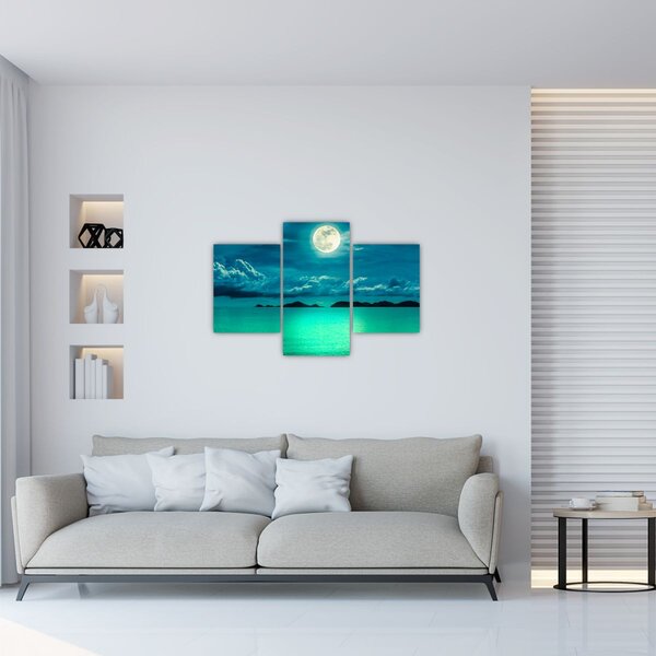 Kép - Telihold a felszín felett (90x60 cm)