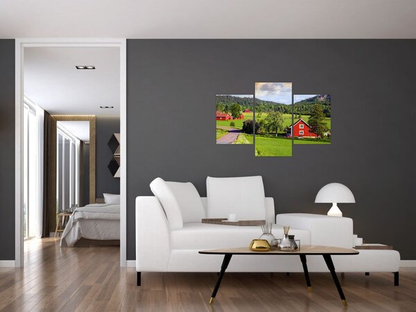 Vidéki kép (90x60 cm)