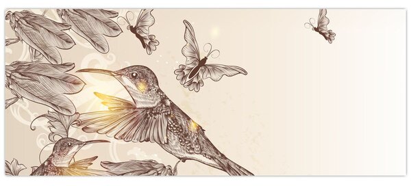 Kép - Kolibri (120x50 cm)