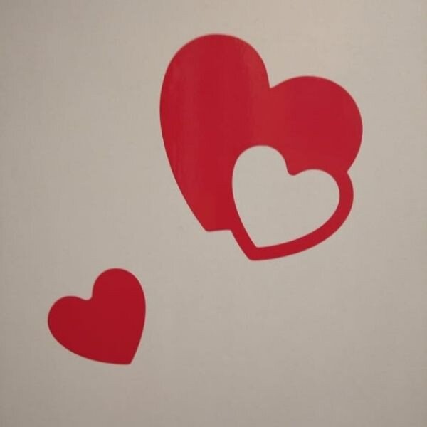 Hearts dekorációs csempematrica 10x10cm