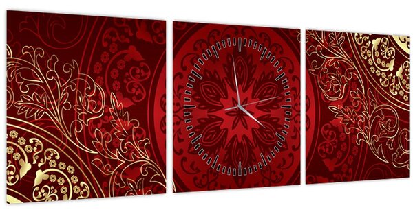 Kép - Arany mandalák (órával) (90x30 cm)