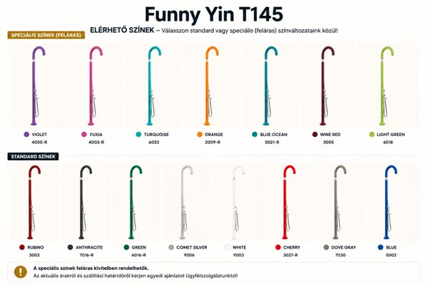 Funny Yin T145 kerti zuhany nagy zuhanyfejjel kézi zuhannyal