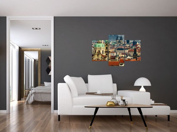 Kép - Prágai panoráma (90x60 cm)