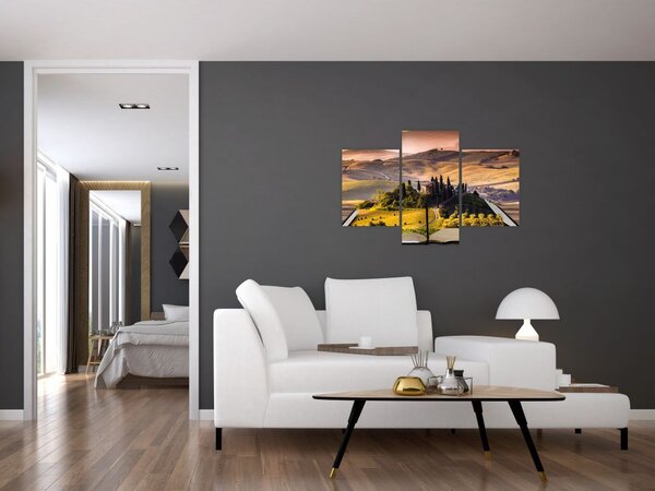 A táj egy könyvben képe (90x60 cm)
