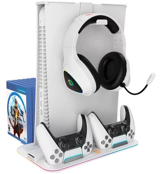 Canyon CND-CSPS5W PS5 multifunkcionális hűtő állvány fehér