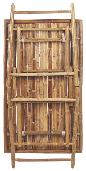 Kerti asztal MOLISE 120 cm 69 cm Bambusz Világosbarna