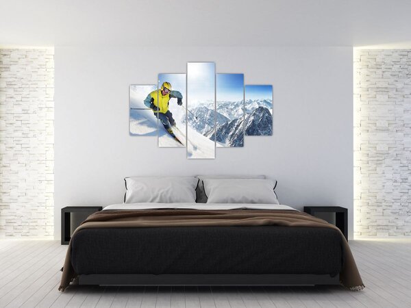 Kép - Síelő (150x105 cm)