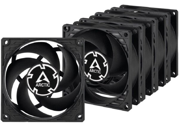 Arctic P8 Silent Value Pack ház hűtő ventilátor 8cm fekete 5db/cs (ACFAN00301A)