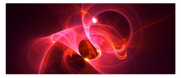 Modern rózsaszín absztrakció képe (120x50 cm)