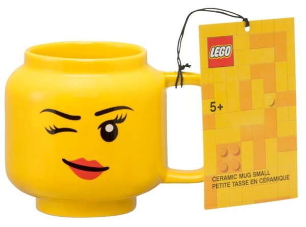 LEGO Copenhagen Winking Girl 255ml Bögre - Sárga