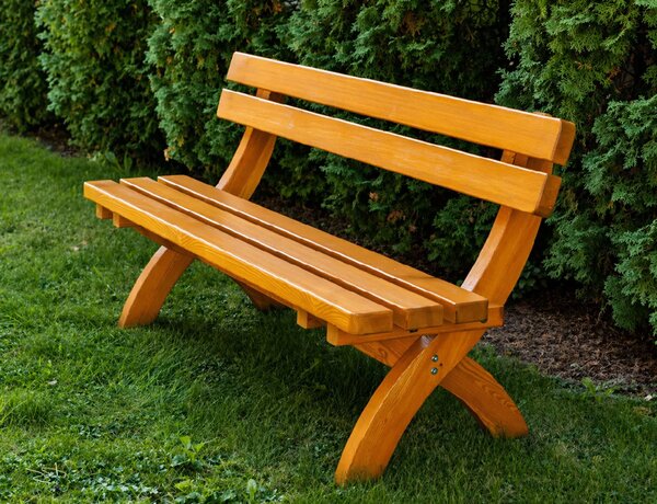 ALPIN söröző szett 180x80cm - tömör lucfenyő - asztal + pad háttámlával