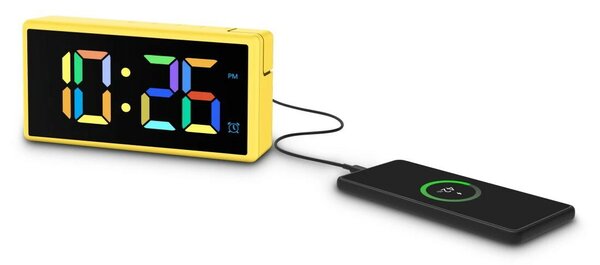 Hama 00222210 Ibiza Digitális Asztali Ébresztő óra - Sárga