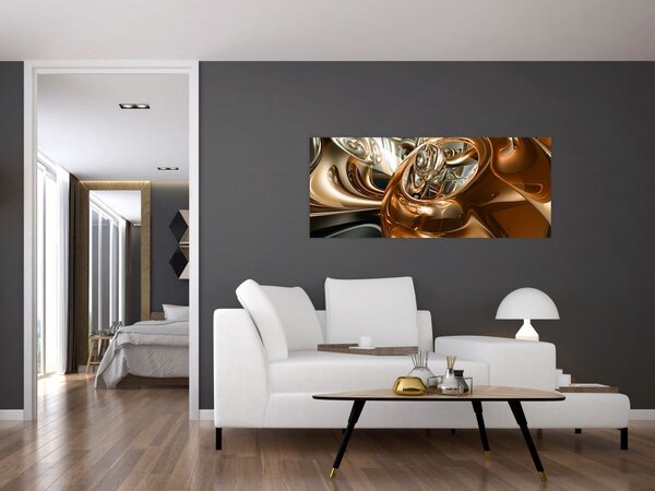 Absztrakciós kép (120x50 cm)