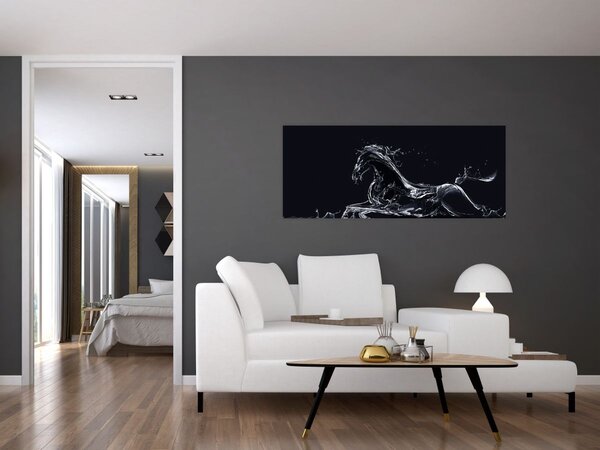 Kép - Ló és a víz (120x50 cm)