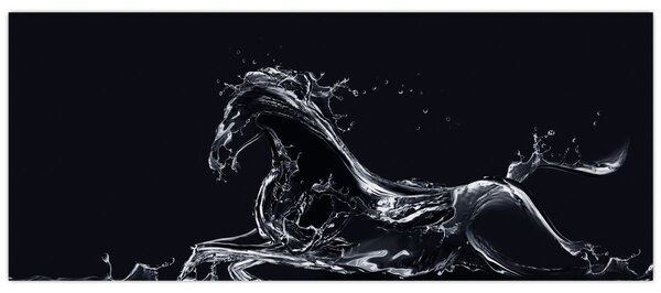 Kép - Ló és a víz (120x50 cm)