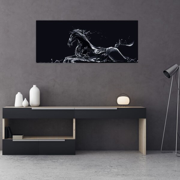 Kép - Ló és a víz (120x50 cm)