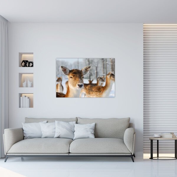 Kép - Szarvas (90x60 cm)