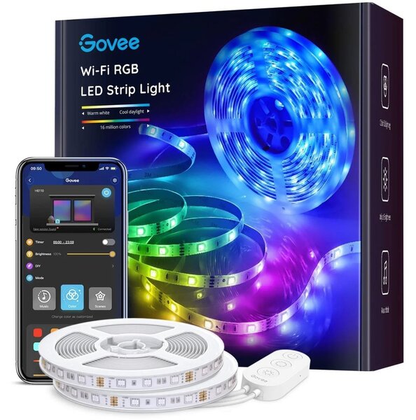 Govee WiFi RGB Smart LED szalag 10 m (H61103A1)