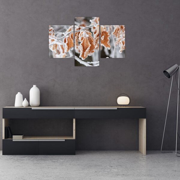 Kép - Fagyott levelek (90x60 cm)