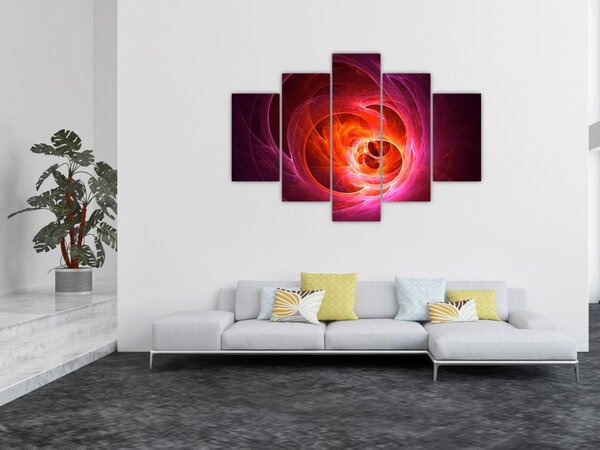 Modern rózsaszín absztrakció képe (150x105 cm)