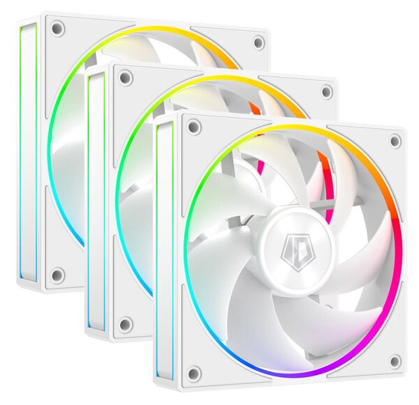 ID-Cooling AF-127-ARGB-W TRIO hűtő ventiátor 12cm, 3db fehér