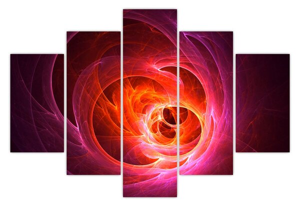 Modern rózsaszín absztrakció képe (150x105 cm)