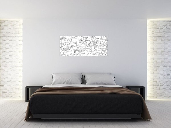 Kép - Képletek (120x50 cm)