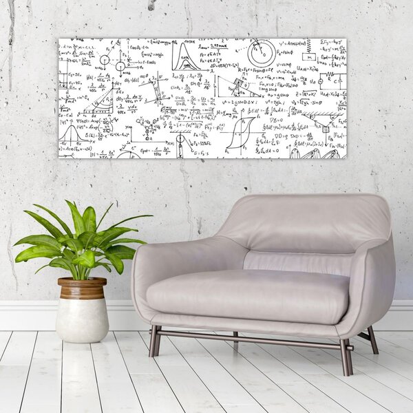 Kép - Képletek (120x50 cm)