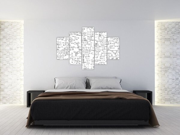 Kép - Képletek (150x105 cm)
