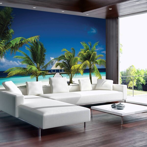 Fotótapéta - Tengerparti ház (152,5x104 cm)