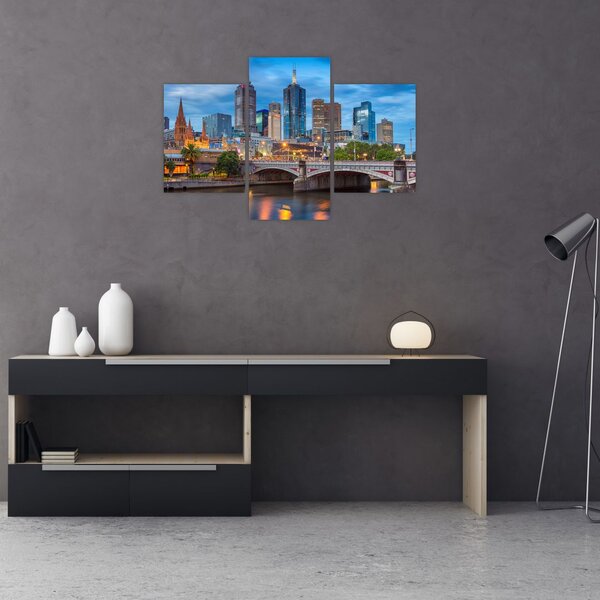 Melbourne város képe (90x60 cm)