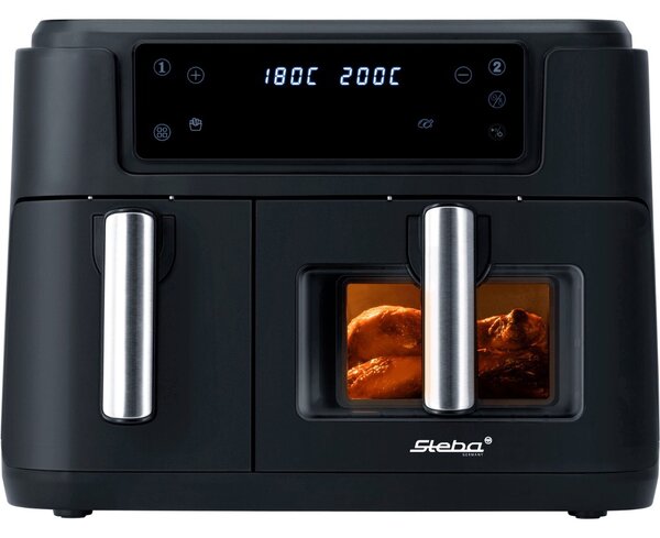Steba HF 9500 DUO Dupla Forrólevegős Sütő 2x4L 2000W Fekete