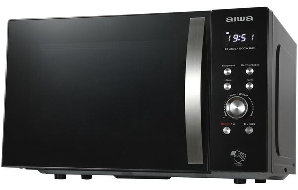 Aiwa MW-230DG/BK 23 literes digitális mikrohullámú sütő grillel, fekete