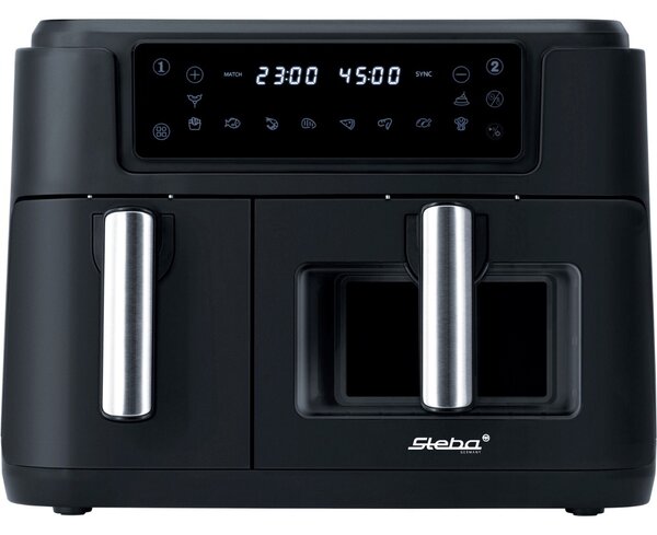 Steba HF 9500 DUO Dupla Forrólevegős Sütő 2x4L 2000W Fekete