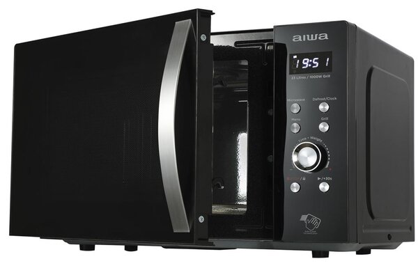 Aiwa MW-230DG/BK 23 literes digitális mikrohullámú sütő grillel, fekete