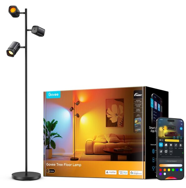 Govee Tree Lamp RGBICWW Matter Állólámpa