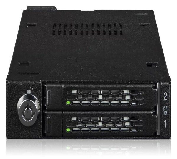 Icy Dock MB092VK-B ToughArmor 2x 2.5" U.2/U.3 NVMe SSD tálca