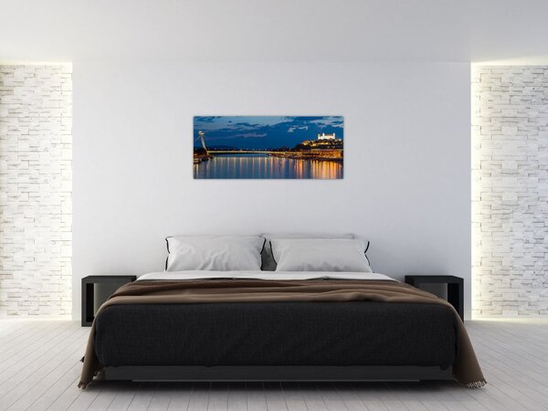 Pozsony képe várral (120x50 cm)