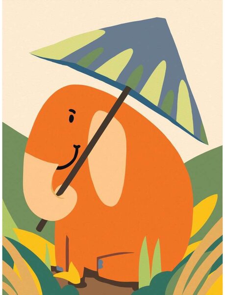 Ravensburger CreArt ART Collection - Hello Elephant festmény készlet 18x24cm