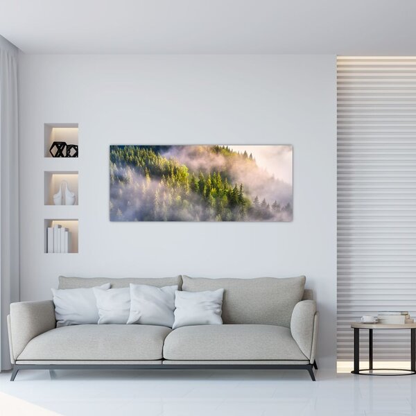 Egy hegyi táj képe (120x50 cm)