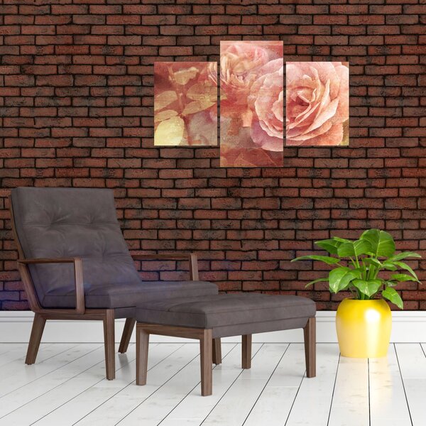 Rózsák képe (90x60 cm)