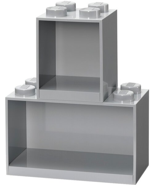 LEGO 41171740 Room Copenhagen Asztali / Fali tároló polc - Szürke