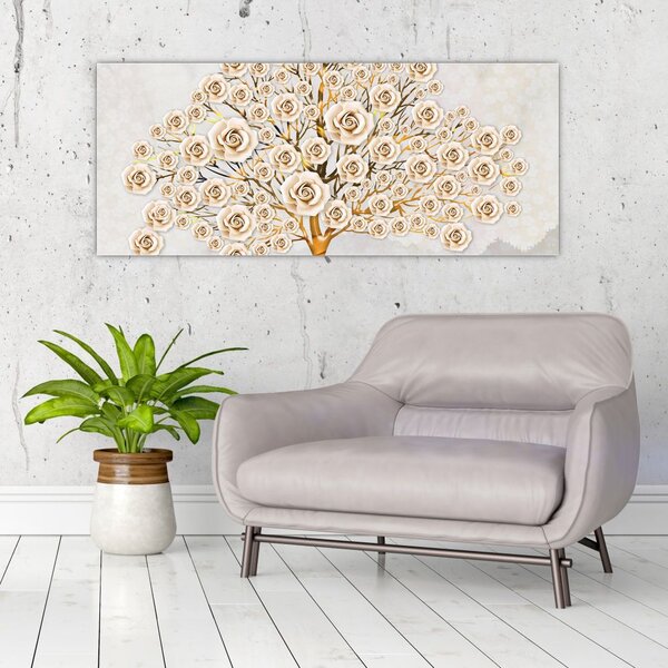 Egy virágfa képe (120x50 cm)