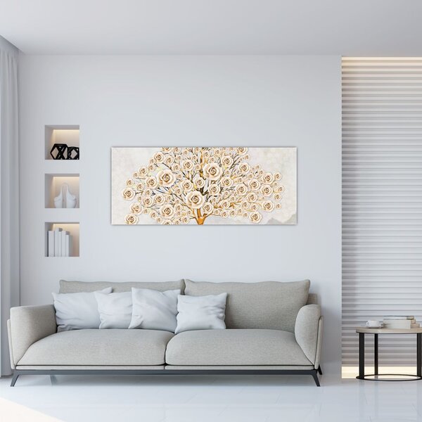 Egy virágfa képe (120x50 cm)