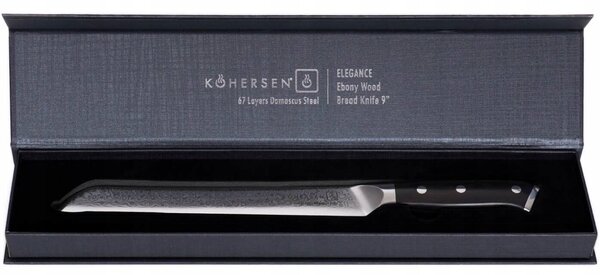 Kohersen Elegance Ebony Kenyérvágó kés - 22,9cm