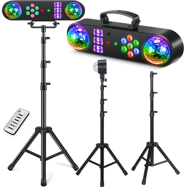LIGHT4ME MAGIC BAR 2 multiefekt świetlny efekt par Magic Ball biały stroboskop UV 2x laser R/G pilot