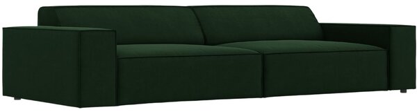 Palack zöld bársony háromszemélyes kanapé MICADONI Jodie 204 cm