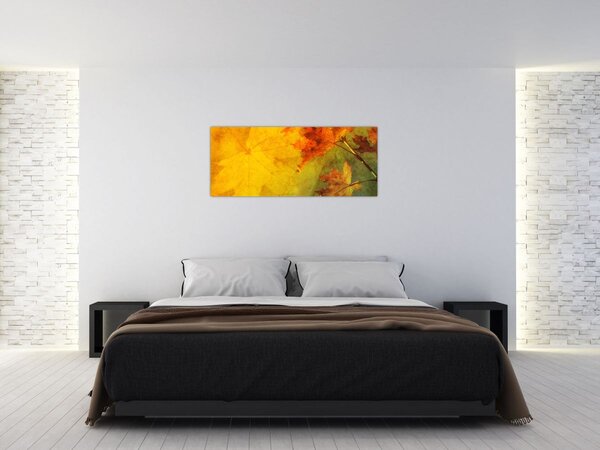 Kép - Őszi levelek (120x50 cm)