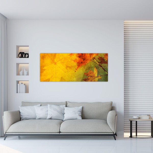 Kép - Őszi levelek (120x50 cm)
