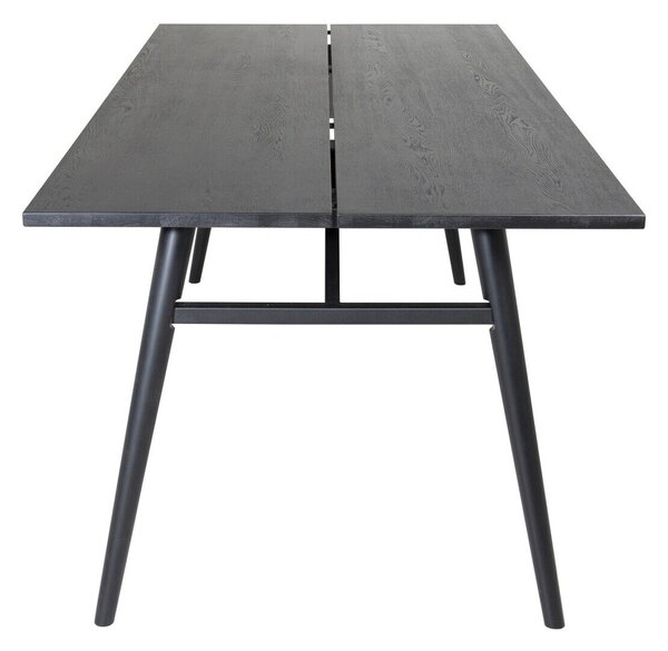 Asztal Dallas 174, 75x95cm, Fekete